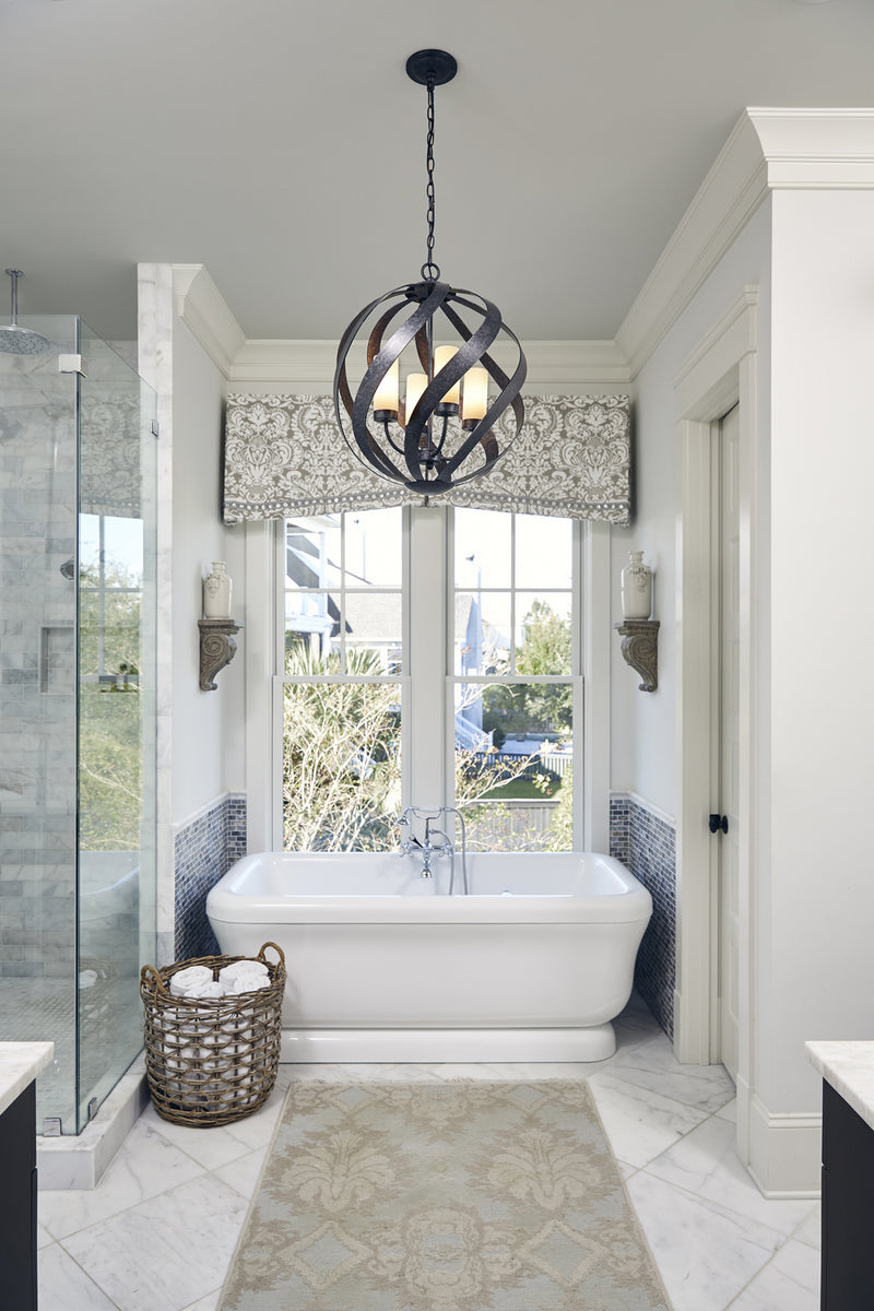 Quoizel BMS2820OK Blacksmith Four Light Pendant, Old Black Finish Alternate Image 6.jpg