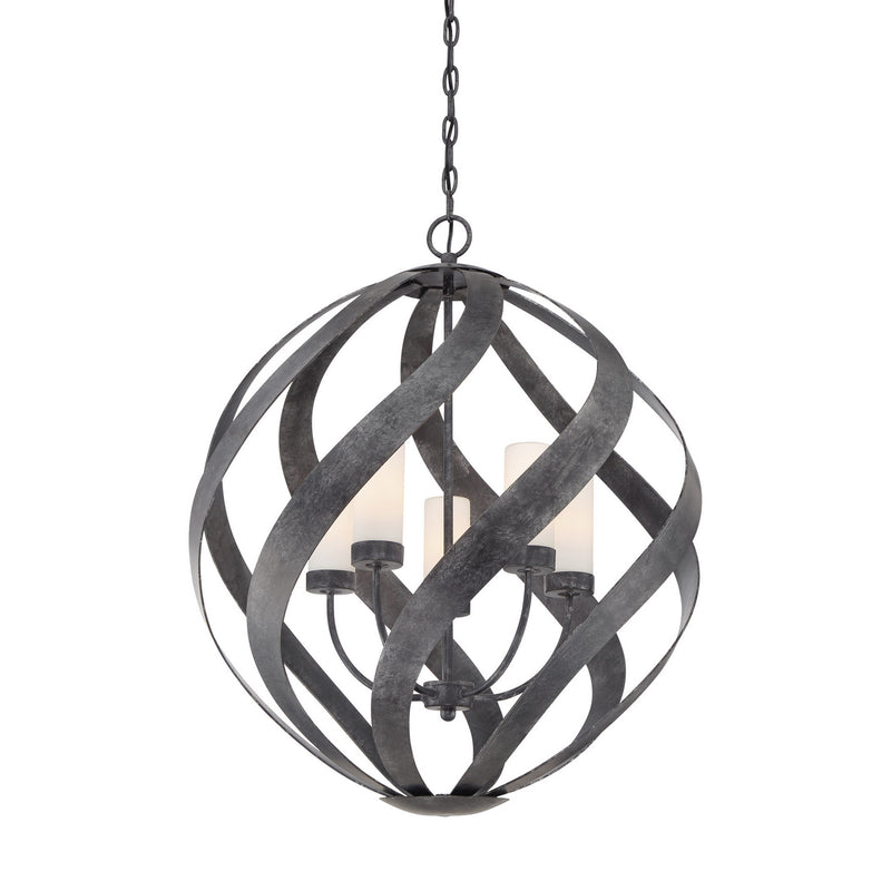 Quoizel BMS2826OK Blacksmith Five Light Pendant, Old Black Finish Alternate Image 2.jpg