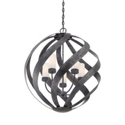 Quoizel BMS2826OK Blacksmith Five Light Pendant, Old Black Finish Alternate Image 3.jpg