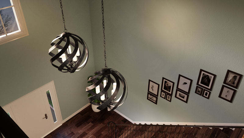 Quoizel BMS2826OK Blacksmith Five Light Pendant, Old Black Finish Alternate Image.jpg