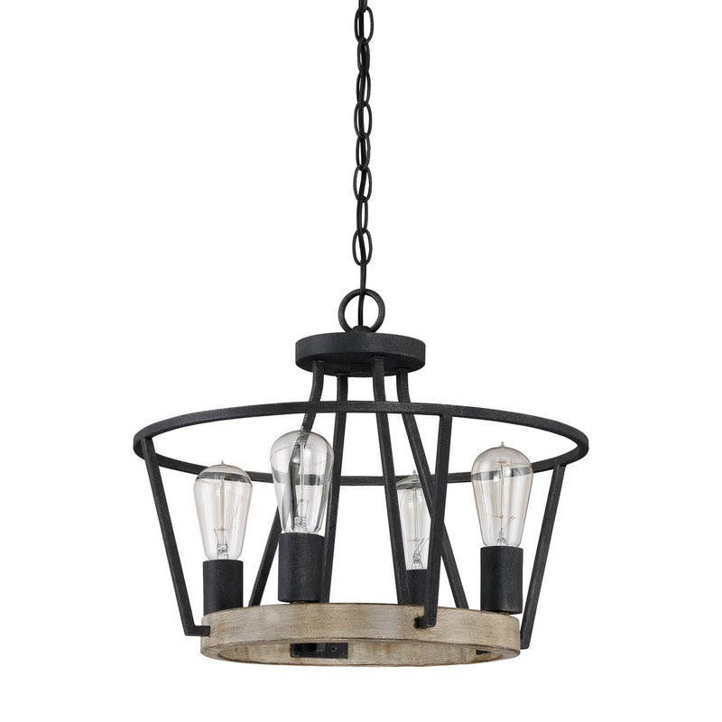 Quoizel BRT1717GK Brockton Four Light Semi-Flush Mount, Grey Ash Alternate Image.jpg