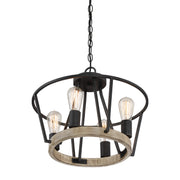 Quoizel BRT1717GK Brockton Four Light Semi-Flush Mount, Grey Ash Alternate Image 2.jpg