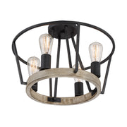 Quoizel BRT1717GK Brockton Four Light Semi-Flush Mount, Grey Ash Alternate Image 6.jpg