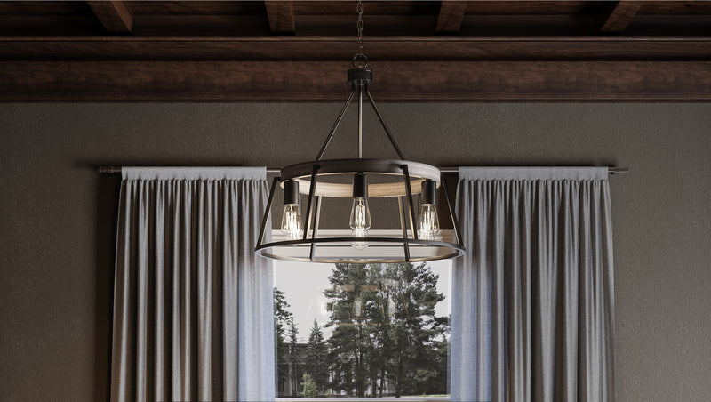 Quoizel BRT5006GK Brockton Six Light Chandelier, Grey Ash Alternate Image.jpg