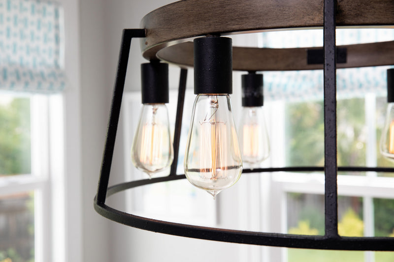 Quoizel BRT5006GK Brockton Six Light Chandelier, Grey Ash Alternate Image 8.jpg