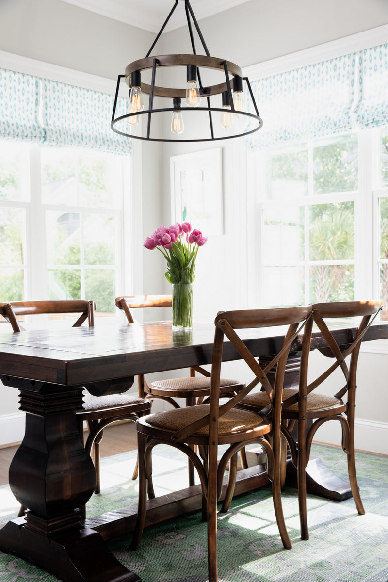 Quoizel BRT5006GK Brockton Six Light Chandelier, Grey Ash Alternate Image 9.jpg