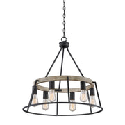 Quoizel BRT5006GK Brockton Six Light Chandelier, Grey Ash Alternate Image 3.jpg