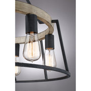 Quoizel BRT5006GK Brockton Six Light Chandelier, Grey Ash Alternate Image 4.jpg