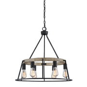 Quoizel BRT5006GK Brockton Six Light Chandelier, Grey Ash Main Image.jpg