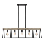 Quoizel BRT542GK Brockton Five Light Island Chandelier, Grey Ash Alternate Image 2.jpg