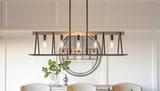 Quoizel BRT542GK Brockton Five Light Island Chandelier, Grey Ash Alternate Image 4.jpg