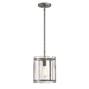 Quoizel FTS1509MM Fortress One Light Mini Pendant, Mottled Silver Alternate Image 2.jpg