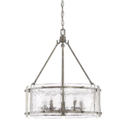 Quoizel FTS2821MM Fortress Five Light Pendant, Mottled Silver Alternate Image.jpg