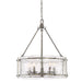 Quoizel FTS2821MM Fortress Five Light Pendant, Mottled Silver Main Image.jpg