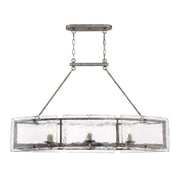 Quoizel FTS638MM Fortress Six Light Island Chandelier, Mottled Silver Alternate Image 2.jpg