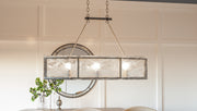 Quoizel FTS638MM Fortress Six Light Island Chandelier, Mottled Silver Alternate Image 4.jpg
