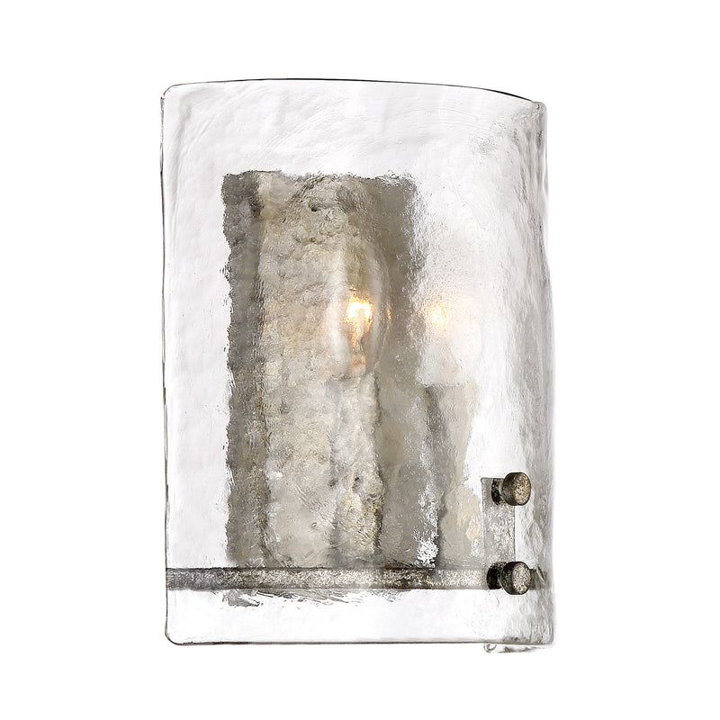 Quoizel FTS8802MM Fortress Two Light Wall Sconce, Mottled Silver Alternate Image 2.jpg