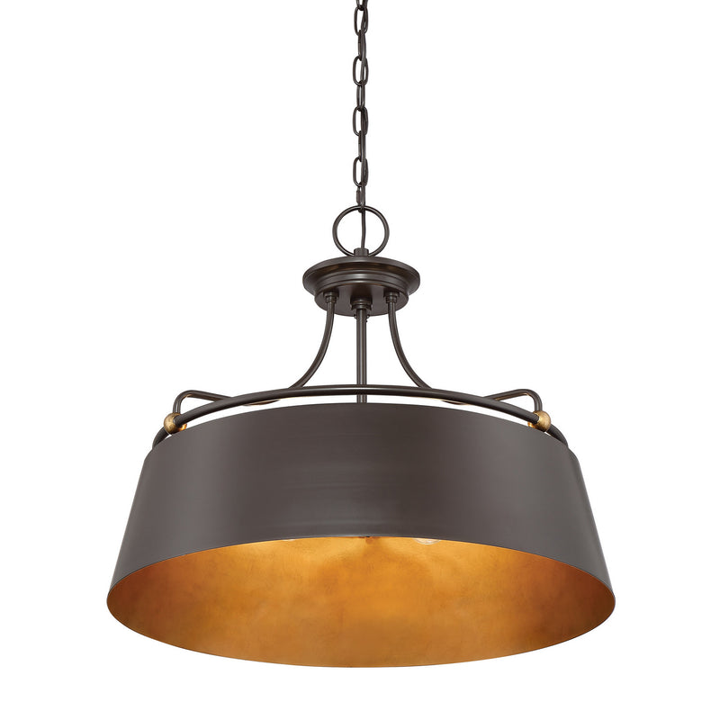 Quoizel FV2824WT Fairview Four Light Pendant, Western Bronze Alternate Image 2.jpg