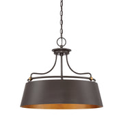 Quoizel FV2824WT Fairview Four Light Pendant, Western Bronze Main Image.jpg