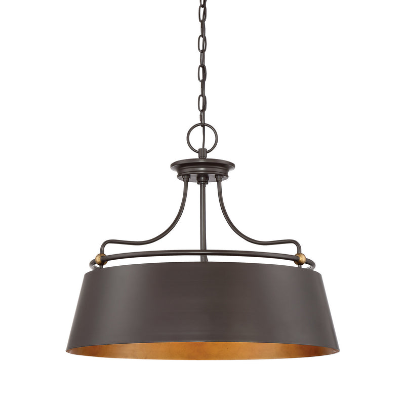 Quoizel FV2824WT Fairview Four Light Pendant, Western Bronze Main Image.jpg