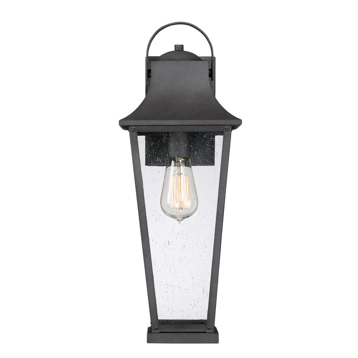 Quoizel GLV8407MB Galveston One Light Outdoor Wall Lantern, Mottled Black Alternate Image 2.jpg