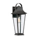 Quoizel GLV8407MB Galveston One Light Outdoor Wall Lantern, Mottled Black Main Image.jpg