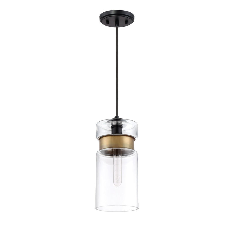Quoizel GTG1506K Gathering One Light Mini Pendant, Mystic Black Alternate Image.jpg