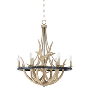 Quoizel JR5006EK Journey Six Light Chandelier, Earth Black Alternate Image.jpg