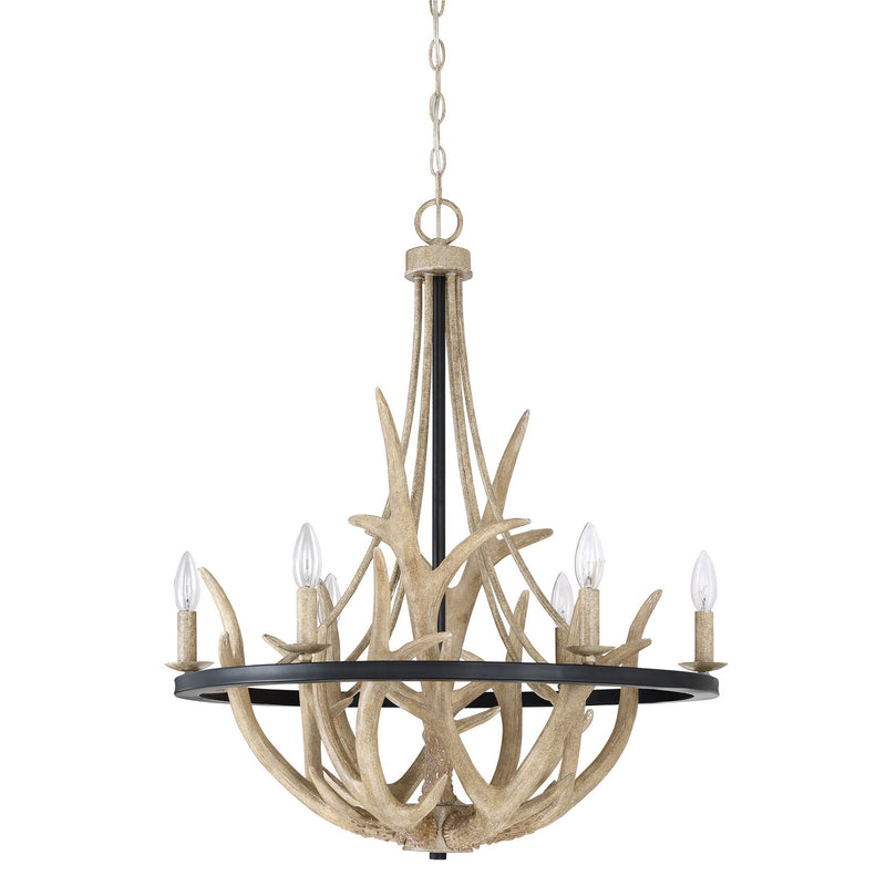 Quoizel JR5006EK Journey Six Light Chandelier, Earth Black Alternate Image.jpg