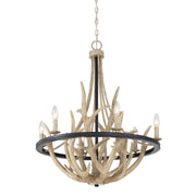 Quoizel JR5006EK Journey Six Light Chandelier, Earth Black Alternate Image 3.jpg