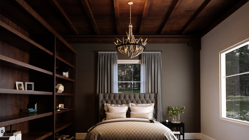 Quoizel JR5006EK Journey Six Light Chandelier, Earth Black Alternate Image 6.jpg