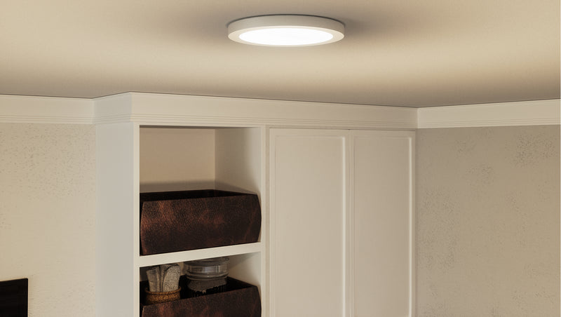 Quoizel OST1708W Outskirts LED Flush Mount, White Lustre Alternate Image.jpg