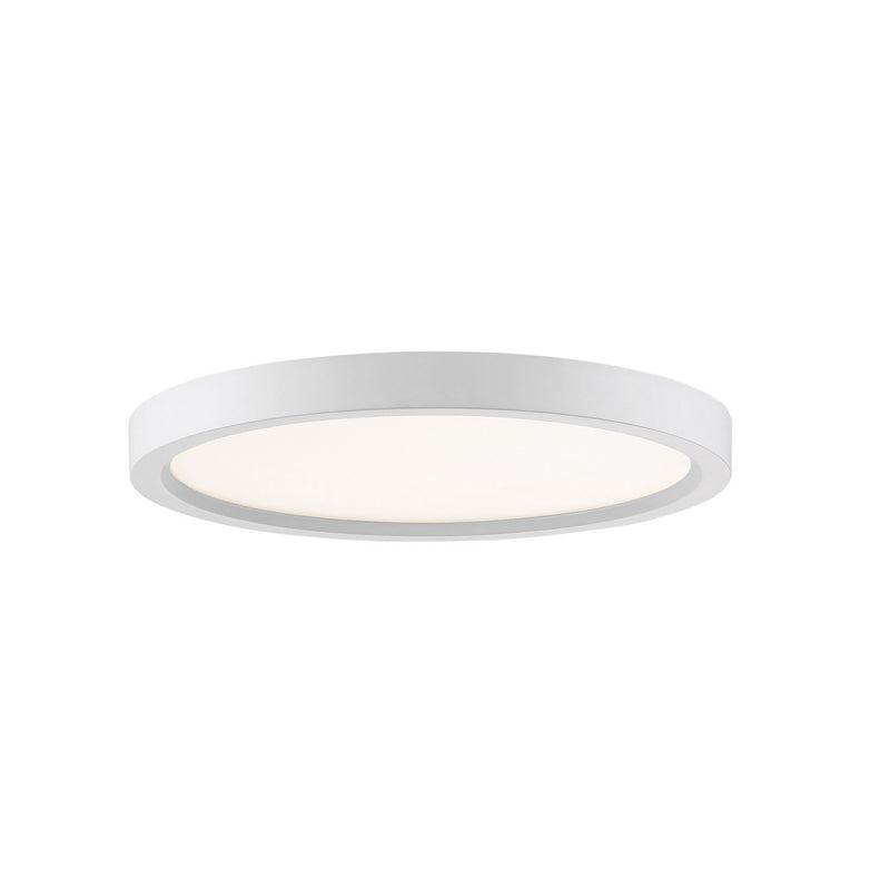 Quoizel OST1711W Outskirts LED Flush Mount, White Lustre Main Image.jpg