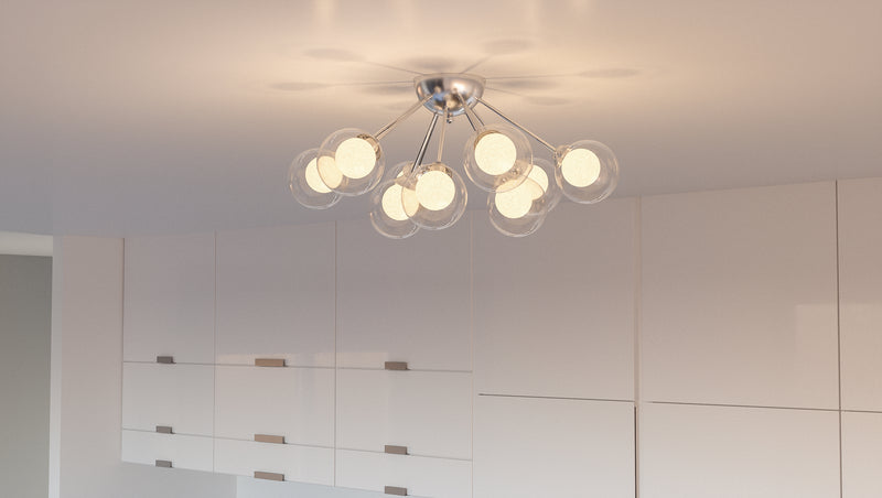 Quoizel PCSB1722C Spellbound Nine Light Semi Flush Mount, Polished Chrome Alternate Image.jpg