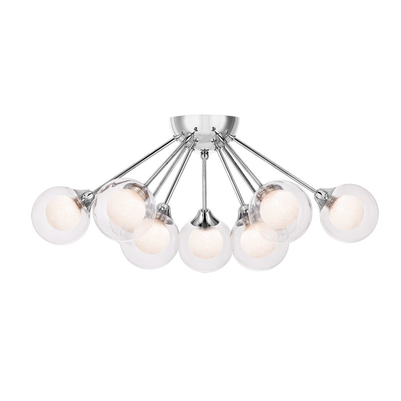 Quoizel PCSB1722C Spellbound Nine Light Semi Flush Mount, Polished Chrome Main Image.jpg