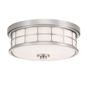 Quoizel QF3413BN Guardian Two Light Flush Mount, Brushed Nickel Main Image.jpg