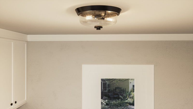 Quoizel QF3414EK Radius Two Light Flush Mount, Earth Black Alternate Image.jpg