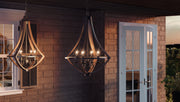 Quoizel SHR2818RK Shire Four Light Pendant, Rustic Black Alternate Image 2.jpg