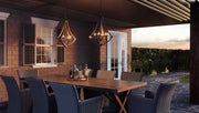 Quoizel SHR2818RK Shire Four Light Pendant, Rustic Black Alternate Image 4.jpg