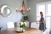 Quoizel SHR5005RK Shire Five Light Chandelier, Rustic Black Alternate Image 2.jpg