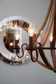 Quoizel SHR5005RK Shire Five Light Chandelier, Rustic Black Alternate Image 3.jpg