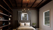 Quoizel SHR5005RK Shire Five Light Chandelier, Rustic Black Alternate Image 6.jpg