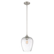Quoizel TWE1510BN Towne One Light Mini Pendant, Brushed Nickel Main Image.jpg