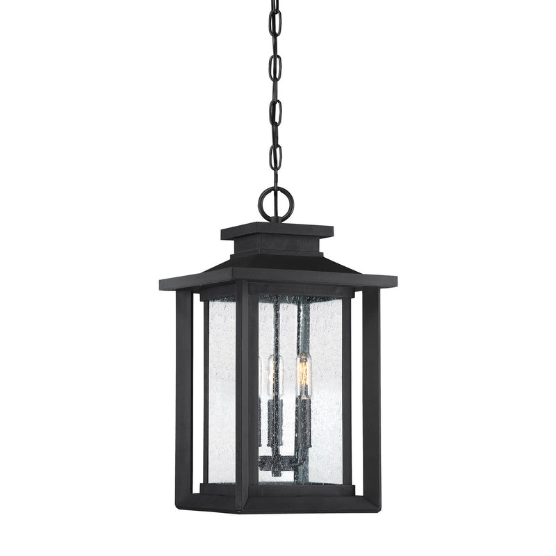 Quoizel WKF1911EK Wakefield Three Light Outdoor Hanging Lantern, Earth Black Main Image.jpg