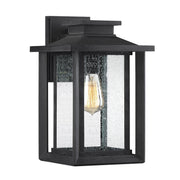 Quoizel WKF8409EK Wakefield One Light Outdoor Wall Lantern, Earth Black Main Image.jpg