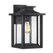 Quoizel WKF8409EK Wakefield One Light Outdoor Wall Lantern, Earth Black Main Image.jpg
