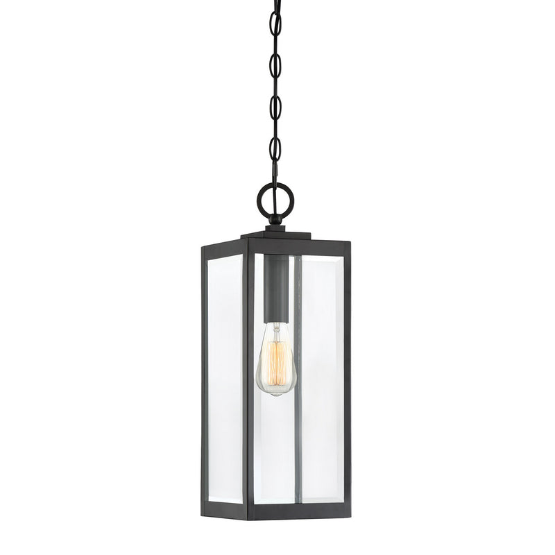 Quoizel WVR1907EK Westover One Light Outdoor Hanging Lantern, Earth Black Main Image.jpg