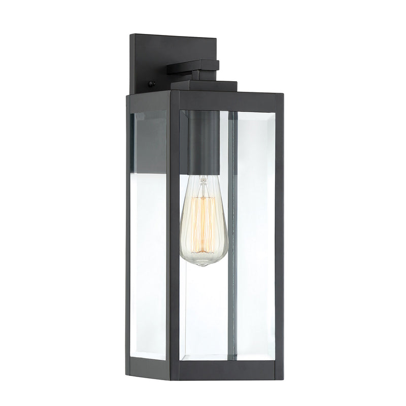 Quoizel WVR8406EK Westover One Light Outdoor Wall Lantern, Earth Black Main Image.jpg