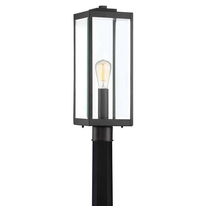 Quoizel WVR9007EK Westover One Light Outdoor Post Mount, Earth Black Main Image.jpg