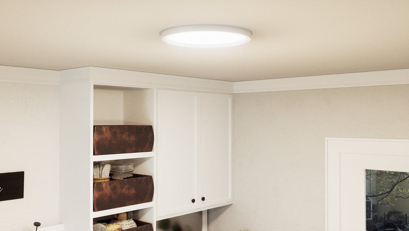 Quoizel OST1715W Outskirts LED Flush Mount, White Lustre Alternate Image.jpg